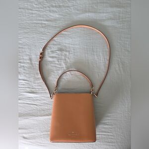 Kate Spade Tan Crossbody Bag with Modern Silhouette
